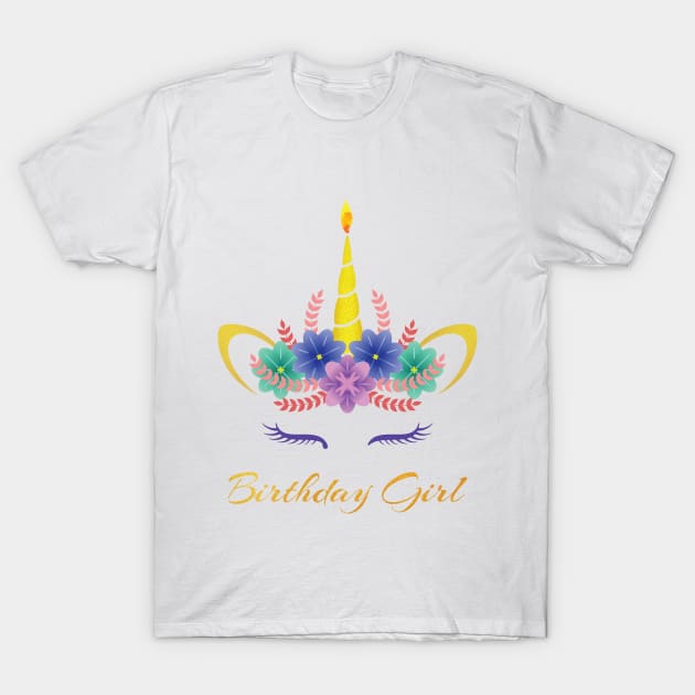 Birthday Girl Unicorn Birthday T Shirt Birthday Unicorn T